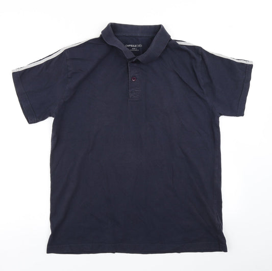 Capsule Mens Blue    Polo Size L