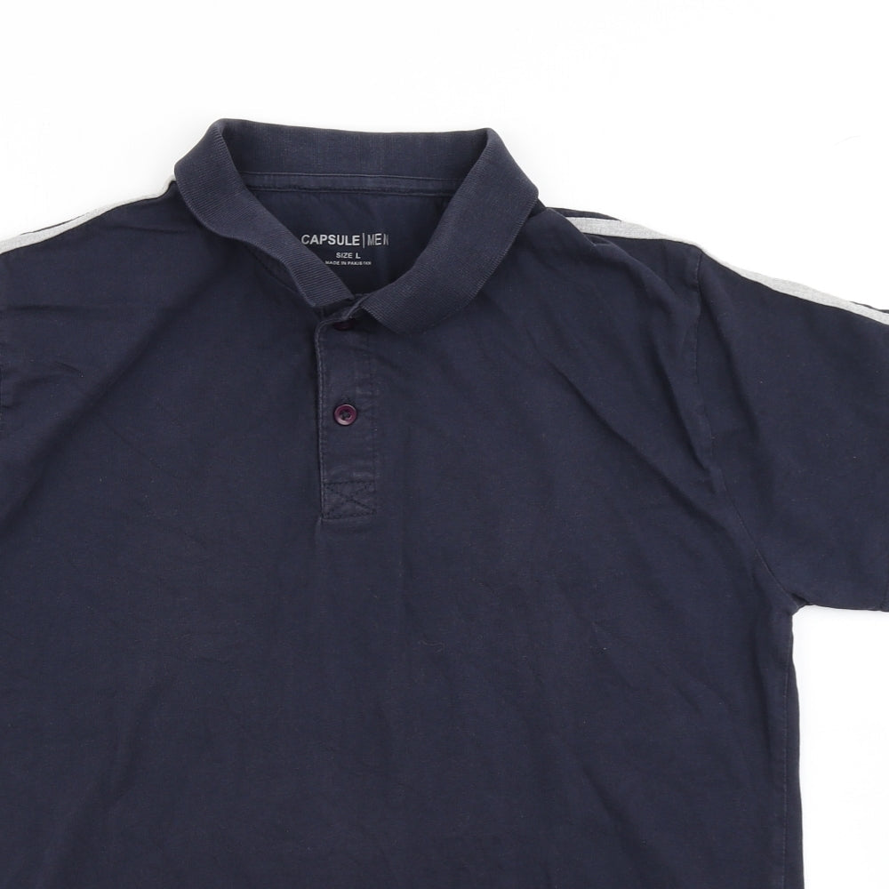 Capsule Mens Blue    Polo Size L