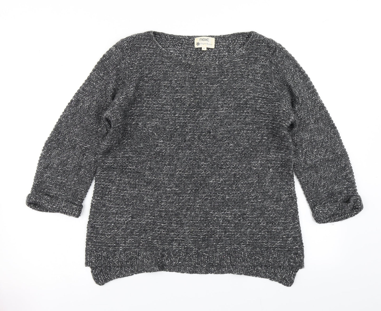 Womens UK Size 10 NEXT Grey Pullover Jumper