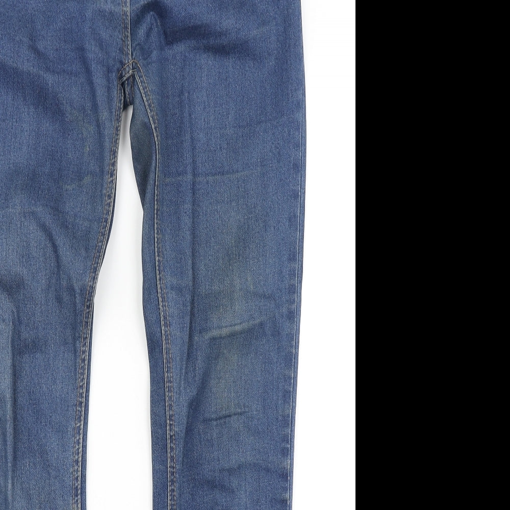 Diamonds & Divas Womens Blue  Denim Skinny Jeans Size 12 L31 in