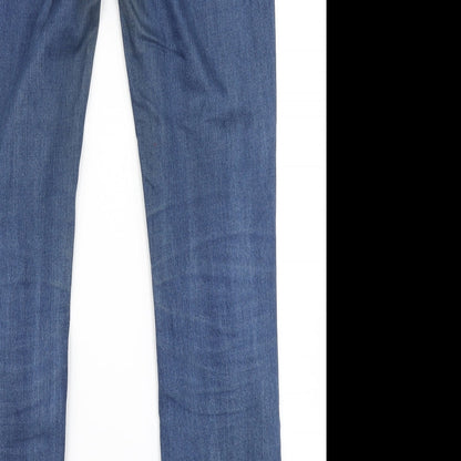 Diamonds & Divas Womens Blue  Denim Skinny Jeans Size 12 L31 in