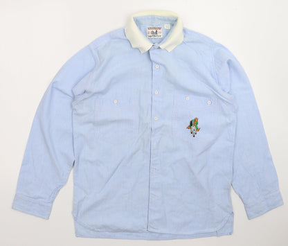 Splinter Mens Blue    Button-Up Size S