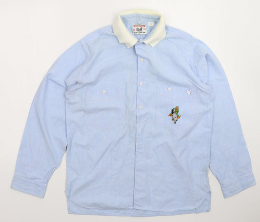 Splinter Mens Blue    Button-Up Size S