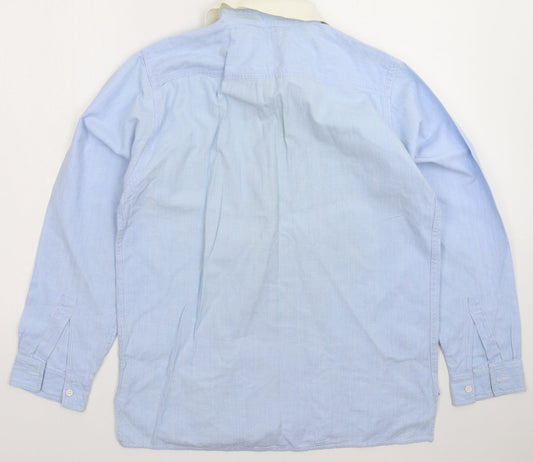 Splinter Mens Blue    Button-Up Size S