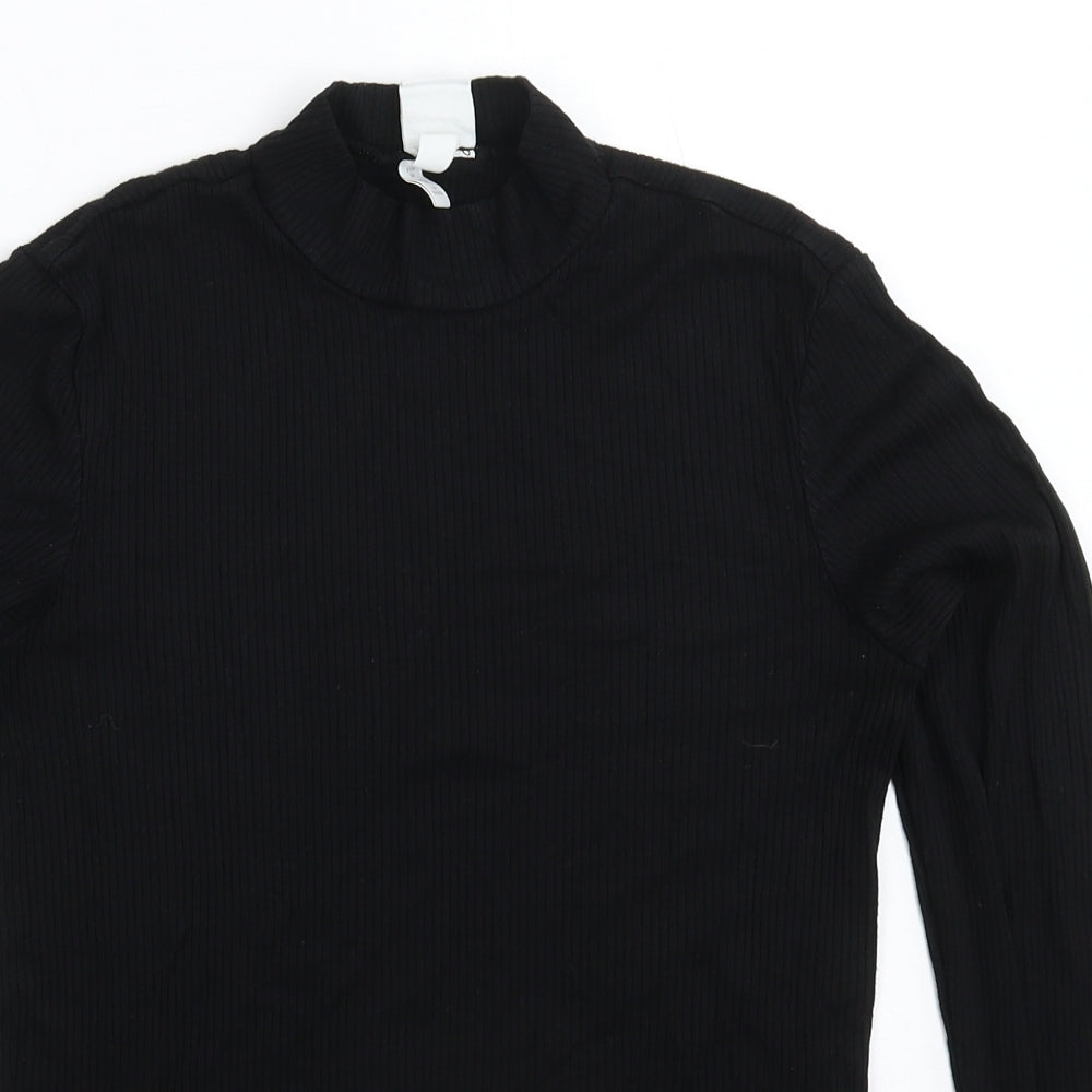 Womens UK Size XS H&M Black Pullover Jumper