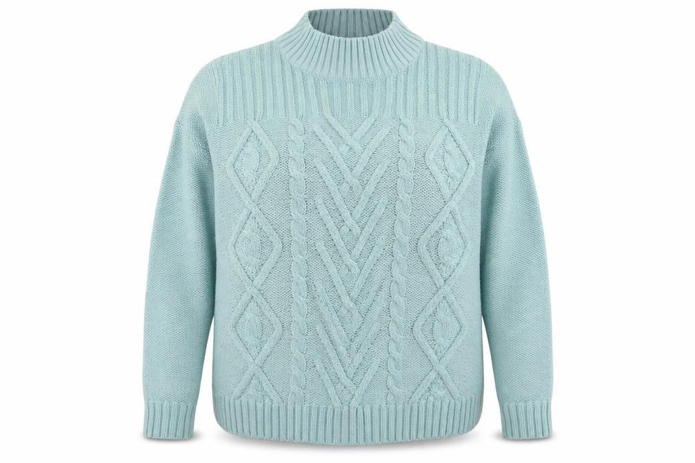 Womens UK Size L Afibel Blue Pullover Jumper