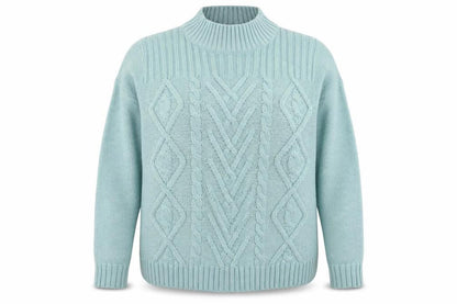 Womens UK Size L Afibel Blue Pullover Jumper