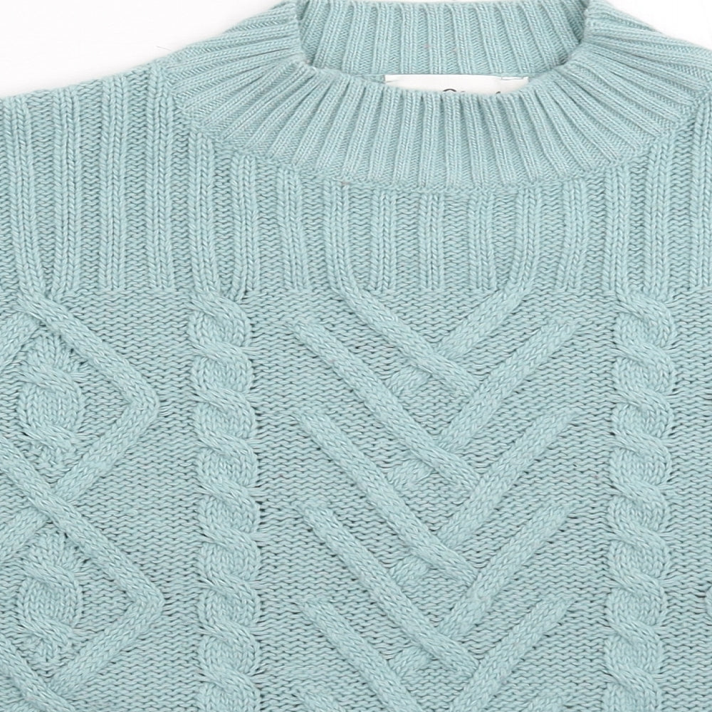Womens UK Size L Afibel Blue Pullover Jumper