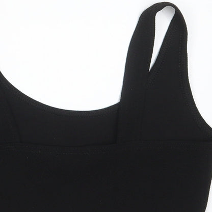 Boohoo Womens Black   Cropped Tank Size 10
