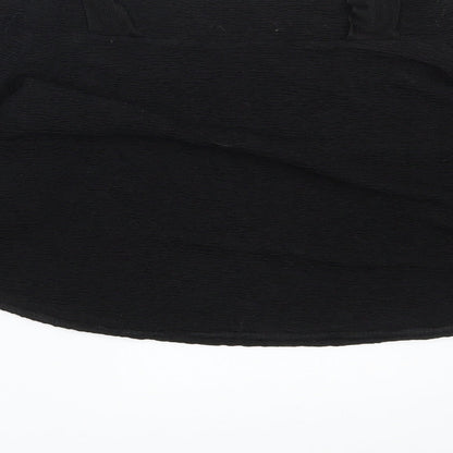 Womens UK Size One Size Zara Black Cropped Tank