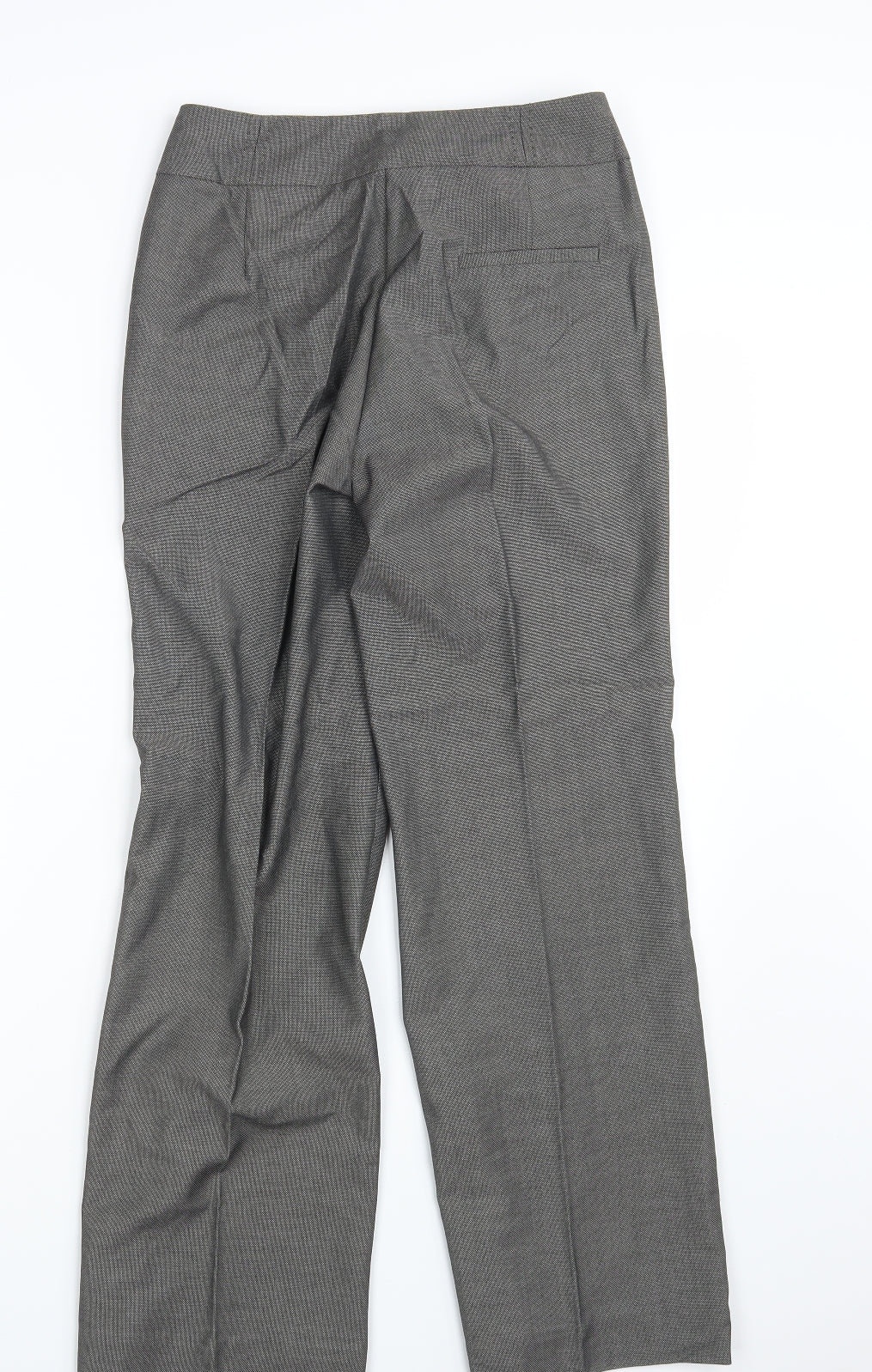 Womens UK Size 8 M&S Regular Fit Dress Pants Grey Trousers