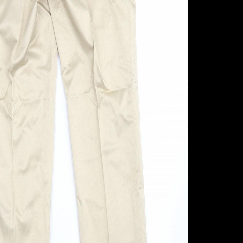 Hein Womens Gold   Dress Pants Trousers Size 28 in L30 in