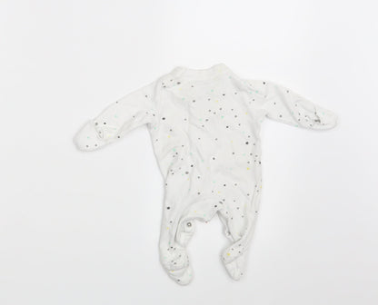 F&F Baby White Spotted  Romper One-Piece Size Newborn