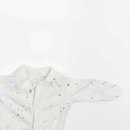 F&F Baby White Spotted  Romper One-Piece Size Newborn