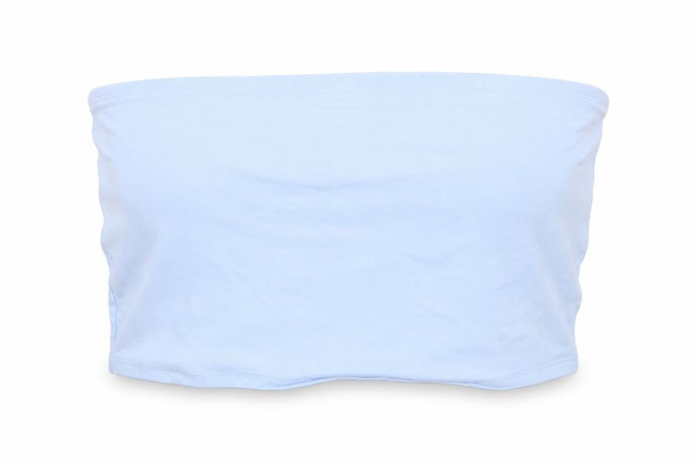 Womens UK Size M New Look Blue Cropped Blouse
