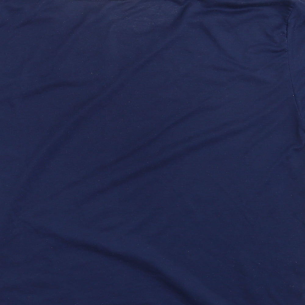 Womens UK Size L Preworn Blue Basic T-Shirt