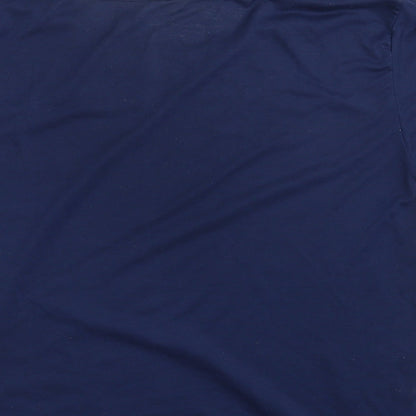 Womens UK Size L Preworn Blue Basic T-Shirt