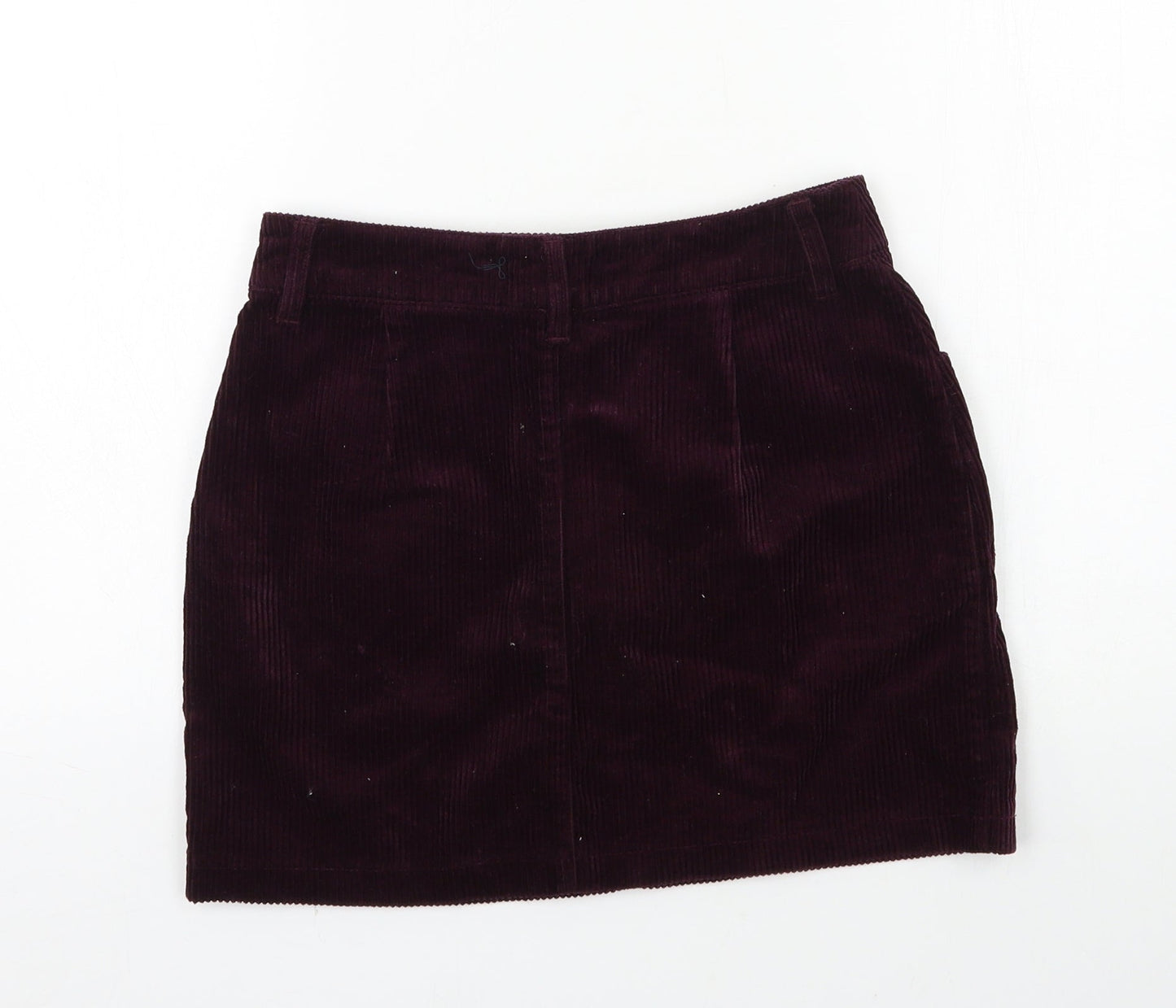 FOREVER 21 Womens Purple  Corduroy A-Line Skirt Size S