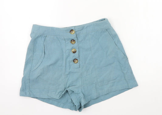 SheIn Womens Blue   Hot Pants Shorts Size S