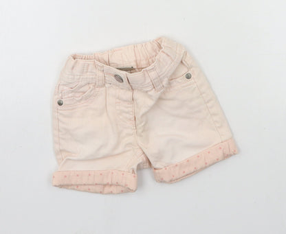 NEXT Girls Pink  Denim Cropped Jeans Size 6-9 Months