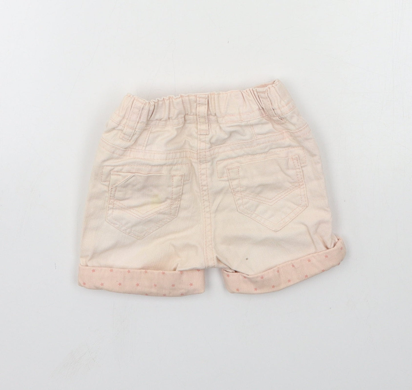 NEXT Girls Pink  Denim Cropped Jeans Size 6-9 Months