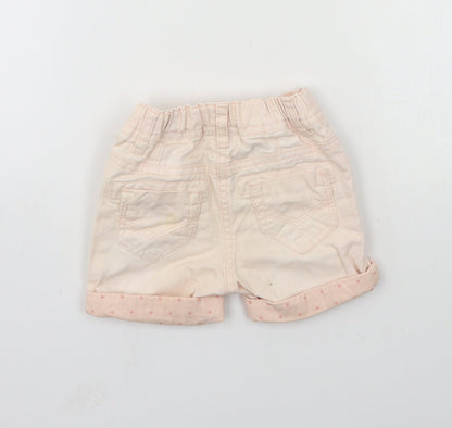 NEXT Girls Pink  Denim Cropped Jeans Size 6-9 Months