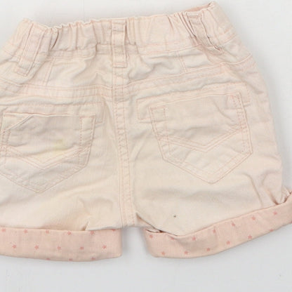 NEXT Girls Pink  Denim Cropped Jeans Size 6-9 Months