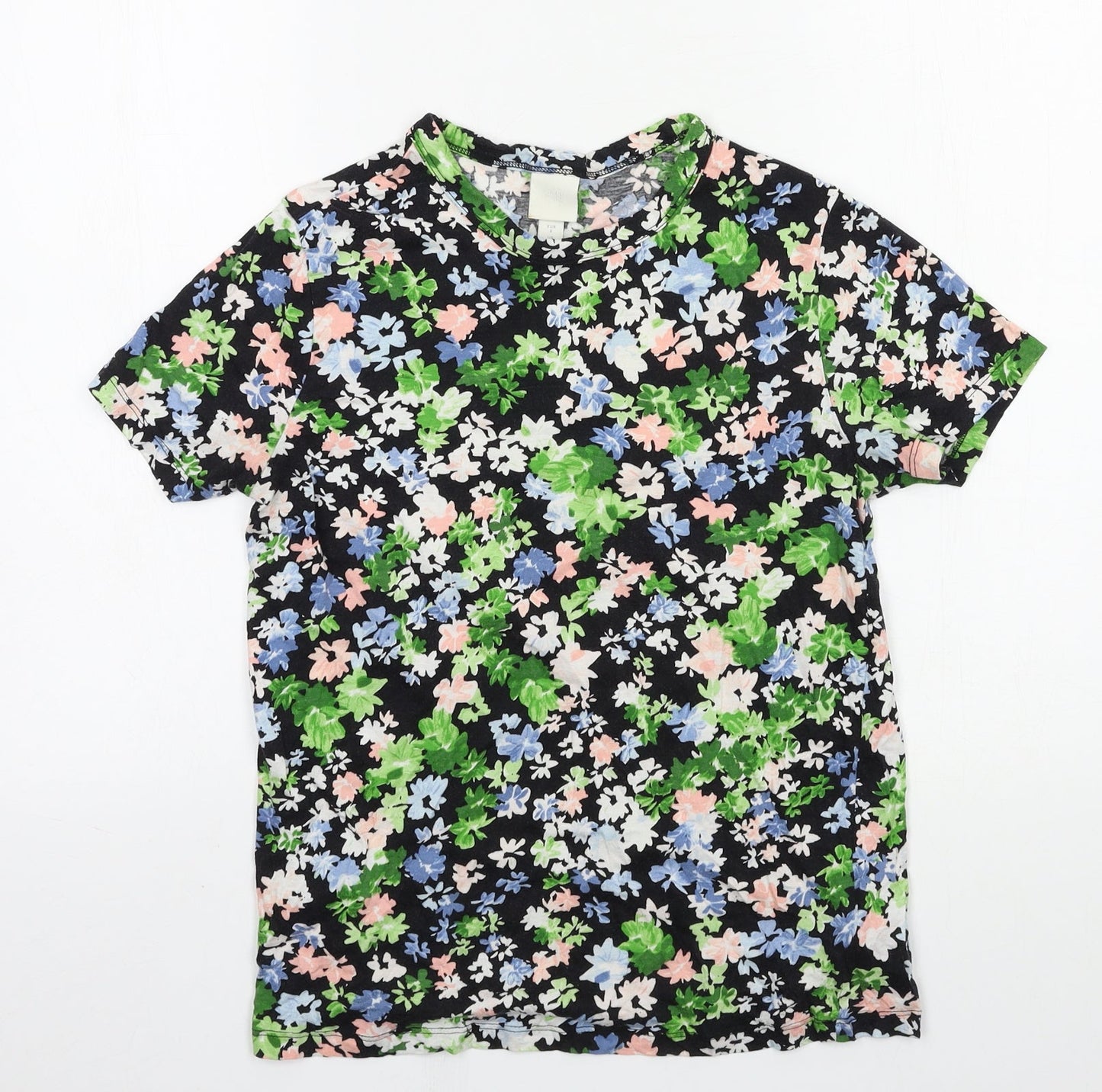 Womens UK Size S H&M Multicoloured Basic T-Shirt