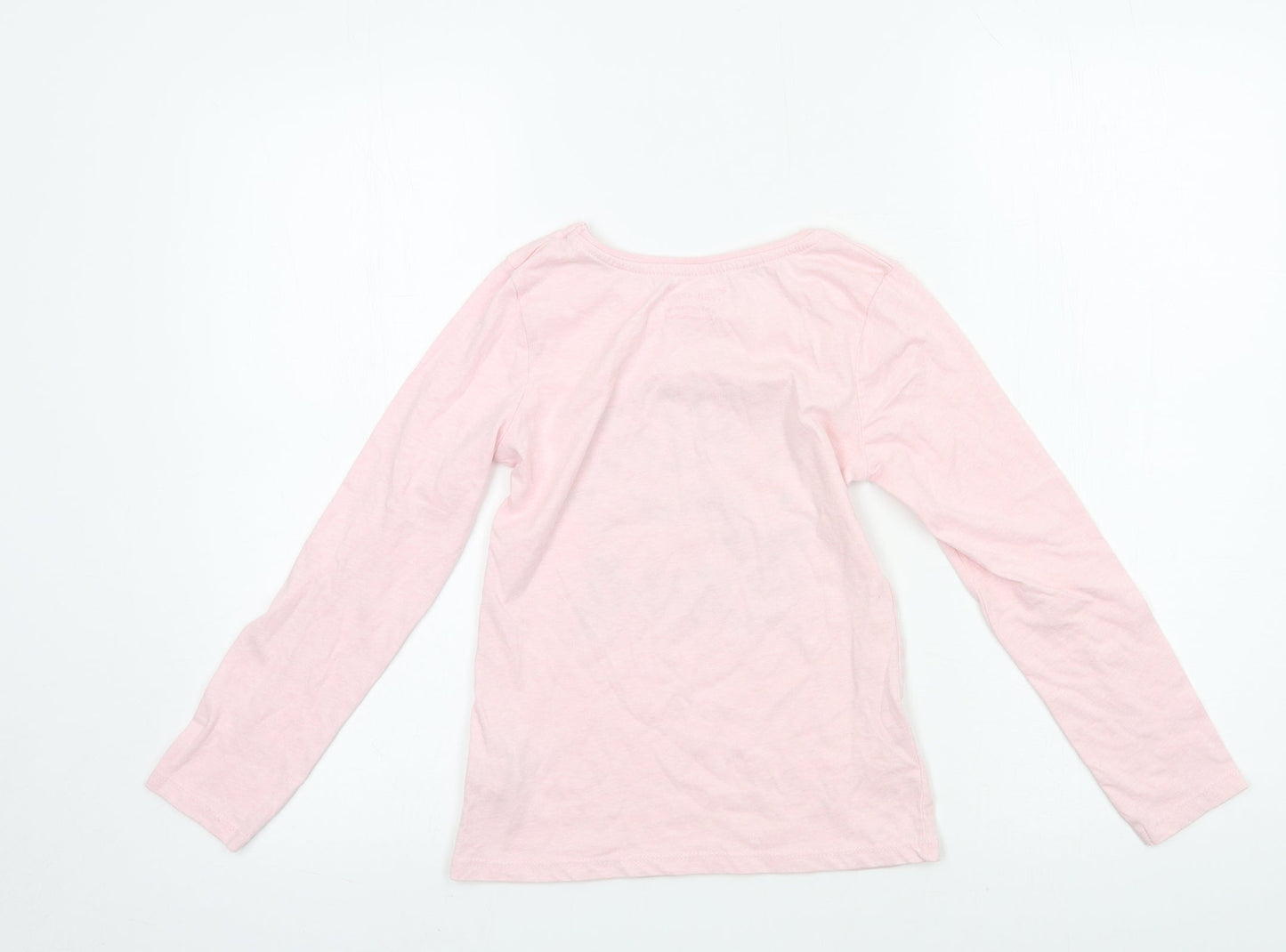Primark Girls Pink  Jersey Basic T-Shirt Size 8-9 Years  - Follow yours Dreams