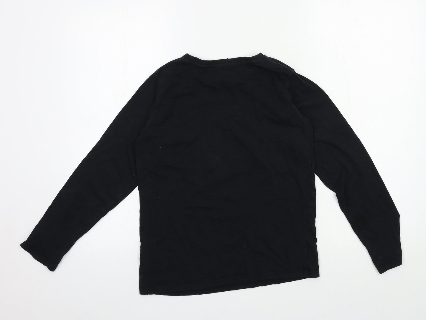 PEP & CO Girls Black  Jersey Top Pyjama Top Size 11-12 Years  - Hulacorn