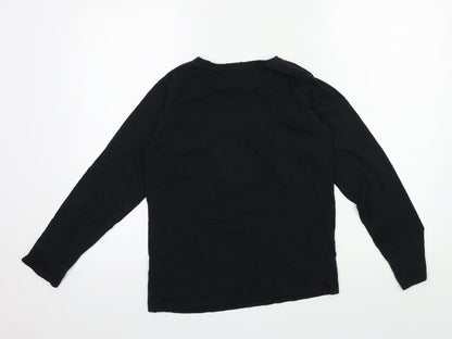PEP & CO Girls Black  Jersey Top Pyjama Top Size 11-12 Years  - Hulacorn