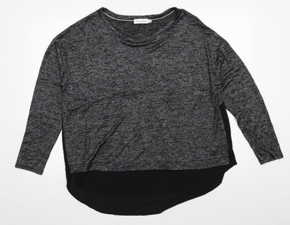 Paraphrase Womens Grey  Jersey Basic Blouse Size 16