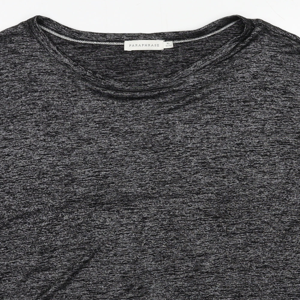 Paraphrase Womens Grey  Jersey Basic Blouse Size 16