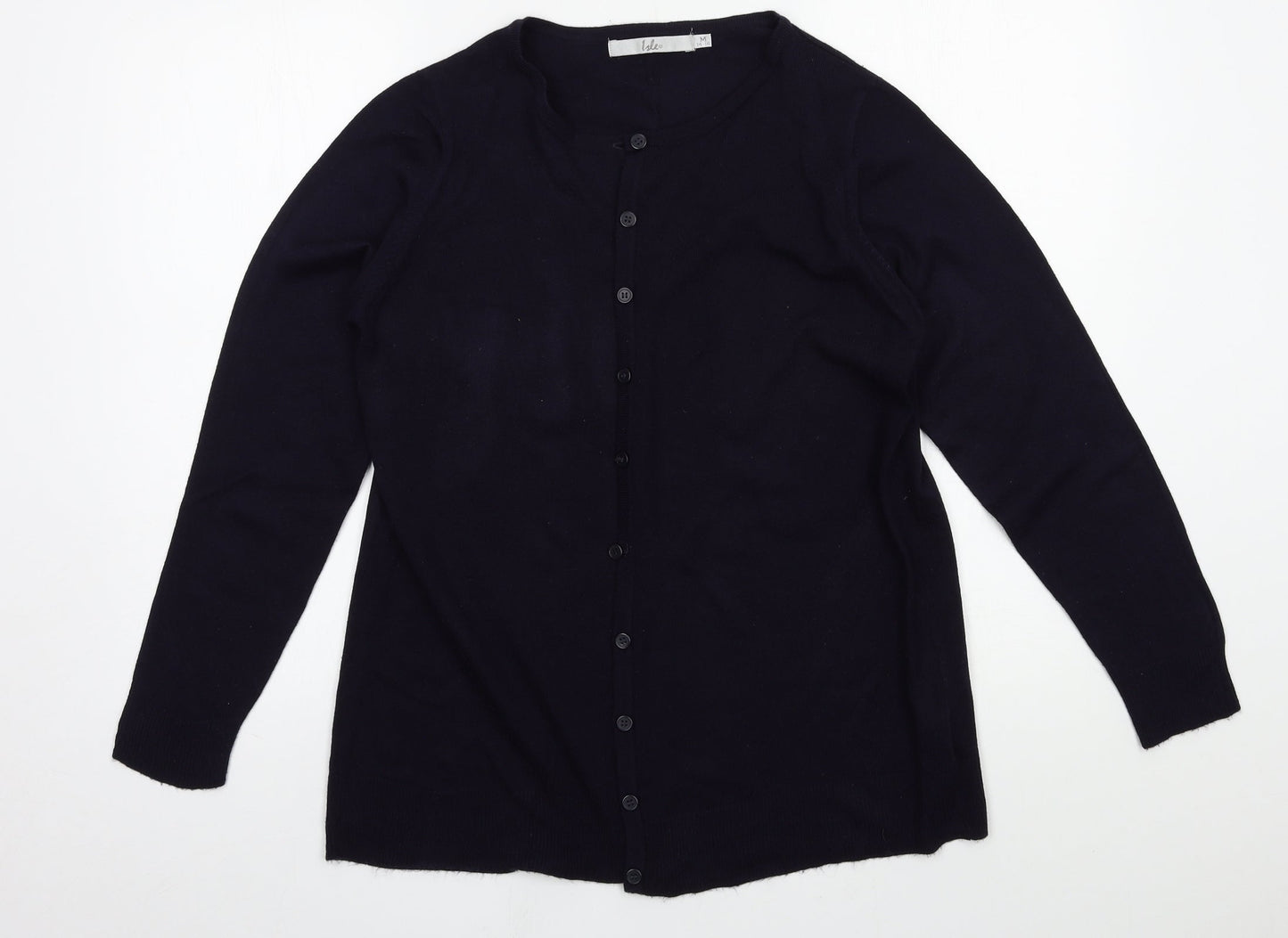 Womens UK Size 14 Isle Blue Cardigan Jumper