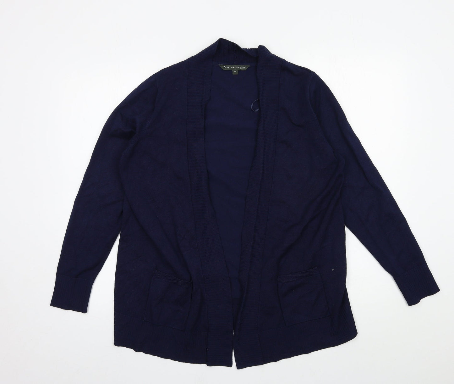 Womens UK Size 14 Bonmarché Blue Cardigan Jumper