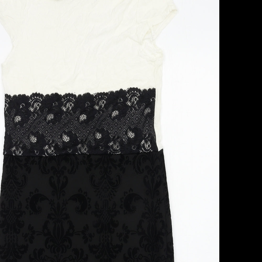 Preworn Womens Ivory  Jersey Bodycon  Size 14