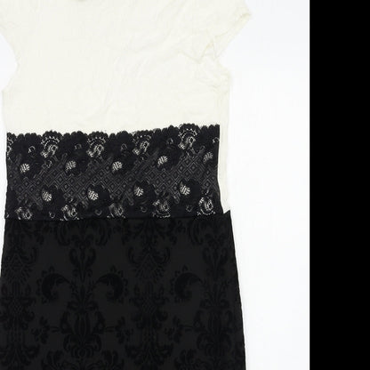 Preworn Womens Ivory  Jersey Bodycon  Size 14