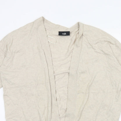 Womens UK Size M Wallis Beige Cardigan Jumper