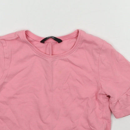 George Girls Pink  Jersey Basic T-Shirt Size 4-5 Years