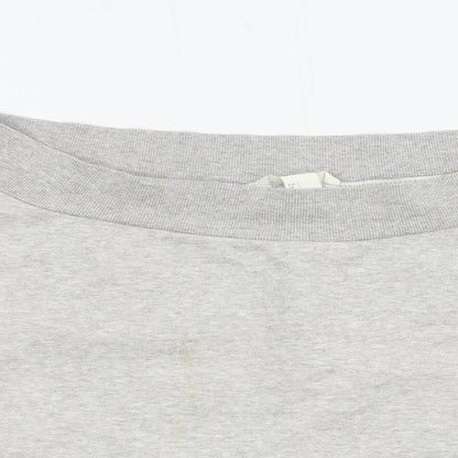 H&M Womens Grey  Jersey Pullover Sweatshirt Size L