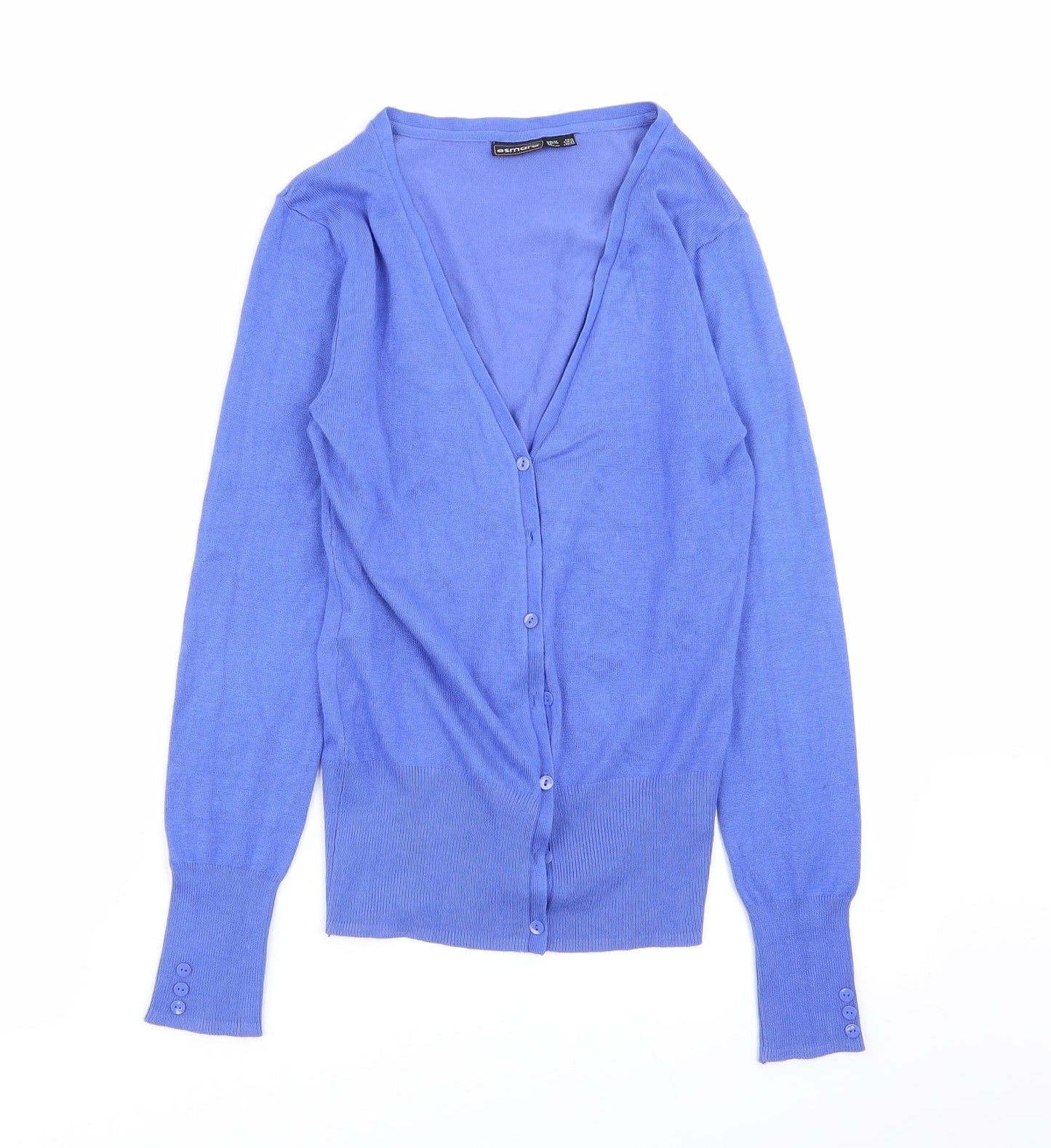 Womens UK Size 10 ESMARA Blue Cardigan Jumper