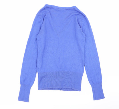 Womens UK Size 10 ESMARA Blue Cardigan Jumper