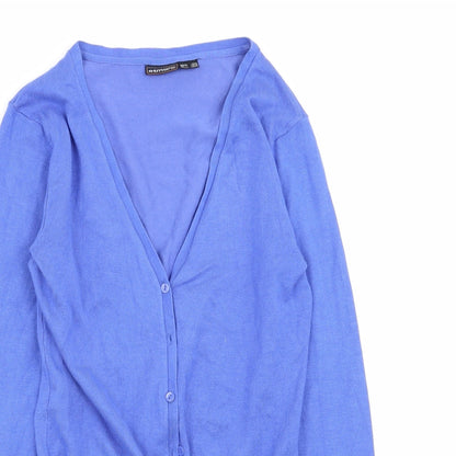 Womens UK Size 10 ESMARA Blue Cardigan Jumper