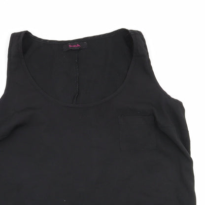 Womens UK Size 12 Simply Be Black Basic Blouse