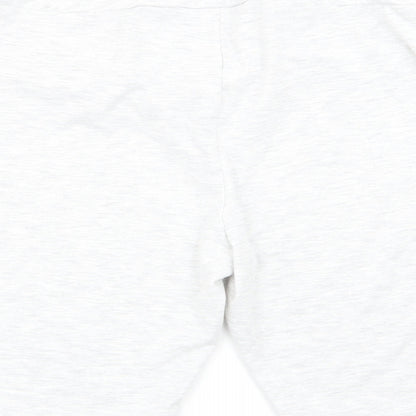 MICKEY AND FRIENDS Womens Grey   Cut-Off Shorts Size 12 - Stretch waistband