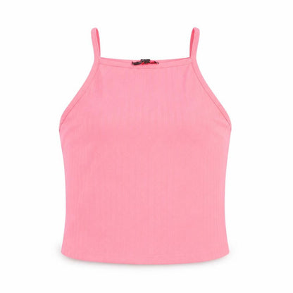 Front view of New Look women’s orange camisole tank, size UK 12