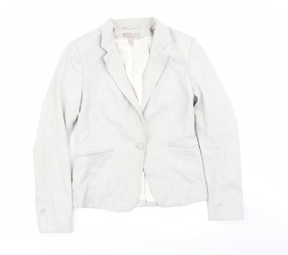 H&M Womens Grey   Jacket Blazer Size 10