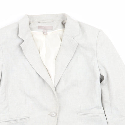 H&M Womens Grey   Jacket Blazer Size 10