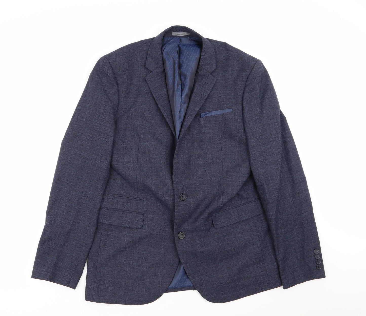 Mens UK Size 42 Cedar Wood State Regular Blue Suit Jacket
