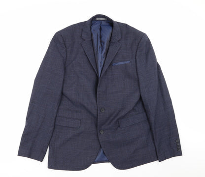Mens UK Size 42 Cedar Wood State Regular Blue Suit Jacket